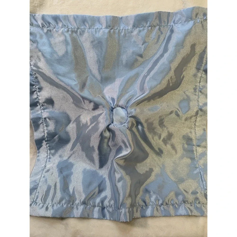 Baby Essentials Blue Puppy‎ Lovey Sailboat Security Blanket Satin Trim RARE NWOT